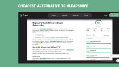 Best Alternative to clearscope